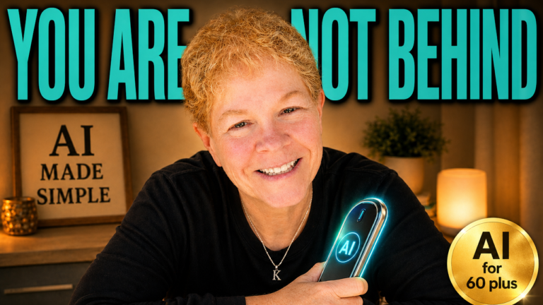 1. You’re Not Behind: Why AI Is Perfect for People Over 60