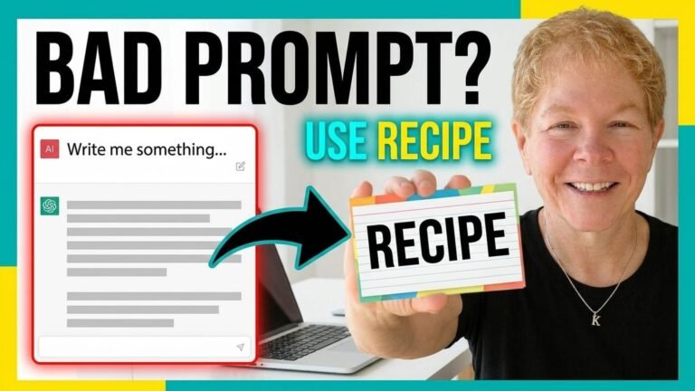 5. Stop Getting Bad AI Answers: The RECIPE Framework Explained